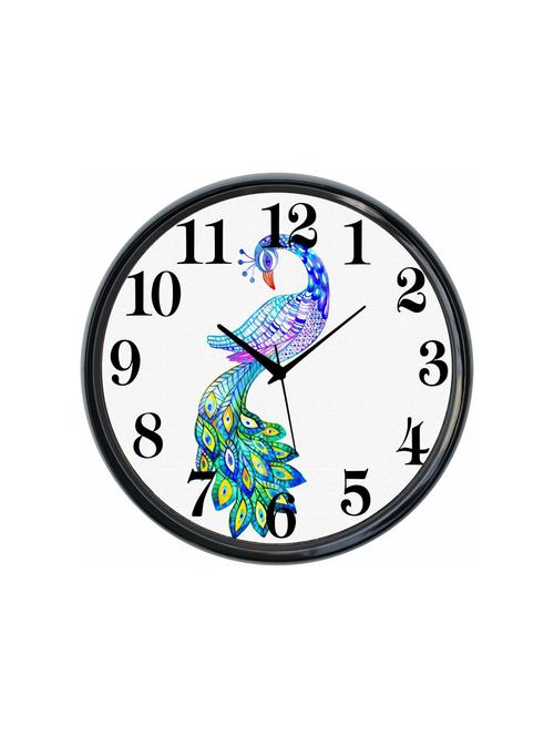 plastic wall clock round home fancy big size latest antique design ticking movement clock-plastic-black-rnd-shw0059-e - 18719629 - Very Small Image - 1