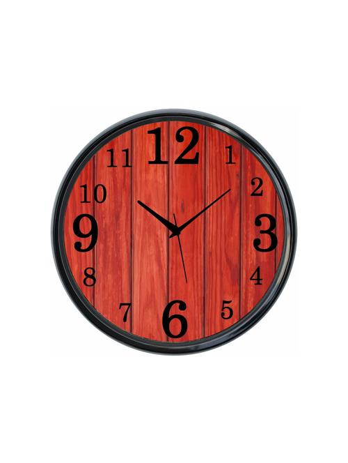 plastic wall clock round home fancy big size latest antique design ticking movement clock-plastic-black-rnd-shw0305-e - 18719636 - Very Small Image - 1