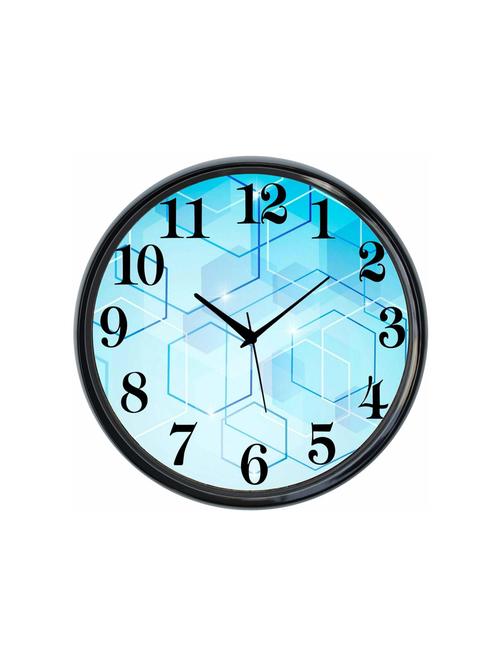 plastic wall clock round home fancy big size latest antique design ticking movement clock-plastic-black-rnd-shw0117-e - 18719645 - Very Small Image - 1