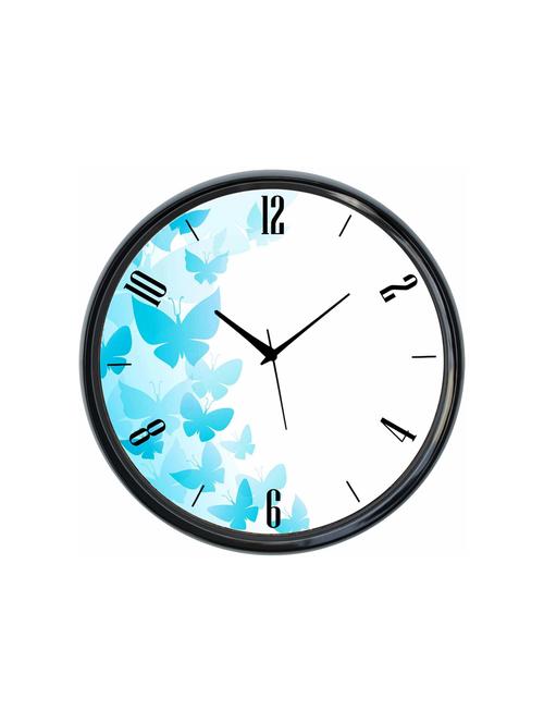 plastic wall clock round home fancy big size latest antique design ticking movement clock-plastic-black-rnd-shw0548-e - 18719660 - Very Small Image - 1