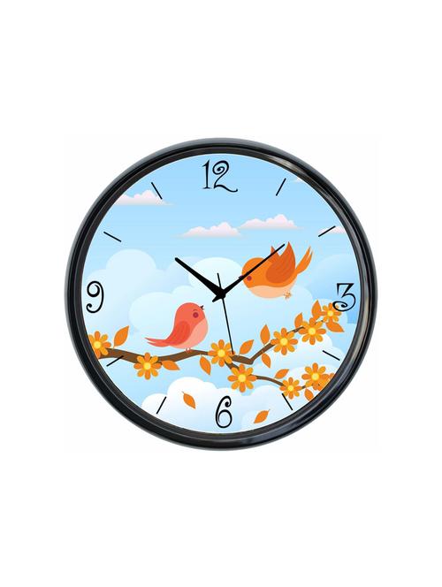 plastic wall clock round home fancy big size latest antique design ticking movement clock-plastic-black-rnd-shw0569-e - 18719664 - Very Small Image - 1