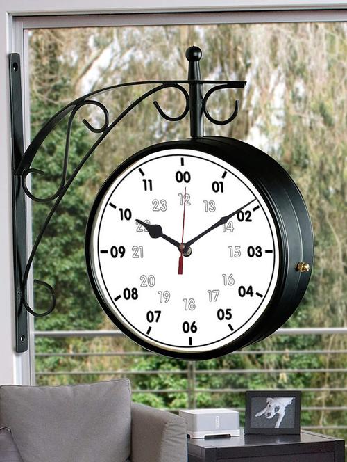 vintage double sided station wall clock - 18719695 - Very Small Image - 1
