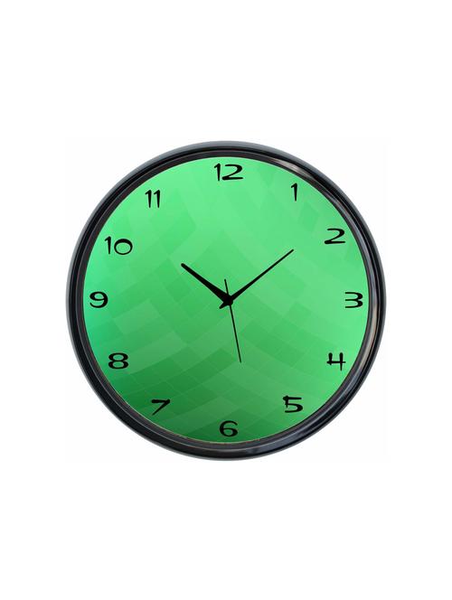 plastic wall clock round home fancy big size latest antique design ticking movement clock-plastic-black-rnd-shw0625-e - 18719710 - Very Small Image - 1