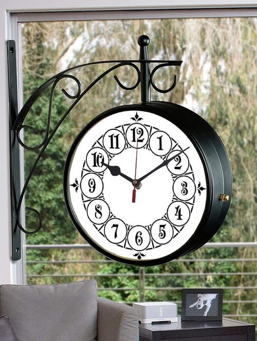 vintage double sided station wall clock - 18719735 - Very Small Image - 1