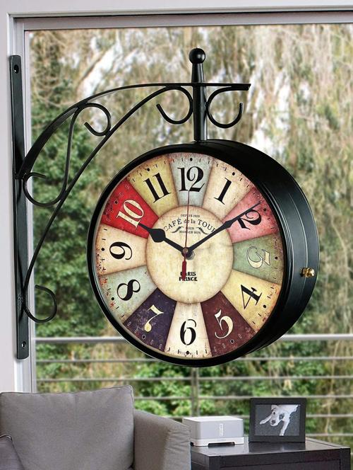 vintage double sided station wall clock - 18719736 - Very Small Image - 1