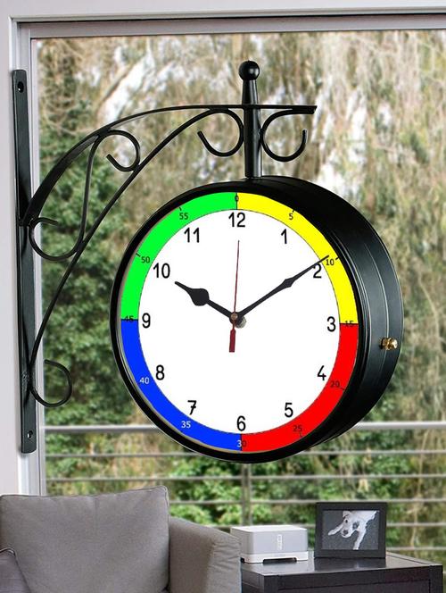 vintage double sided station wall clock - 18719741 - Very Small Image - 1