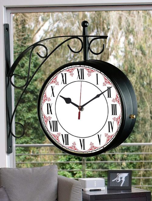 vintage double sided station wall clock - 18719745 - Very Small Image - 1