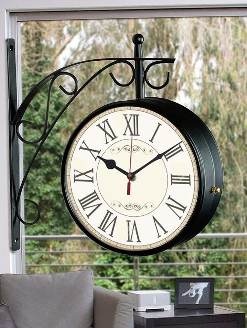 vintage double sided station wall clock - 18719756 - Very Small Image - 1