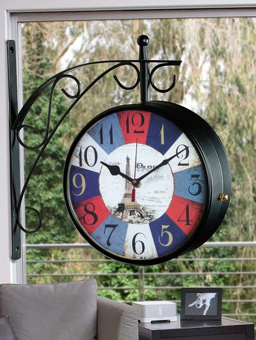 vintage double sided station wall clock - 18719764 - Very Small Image - 1