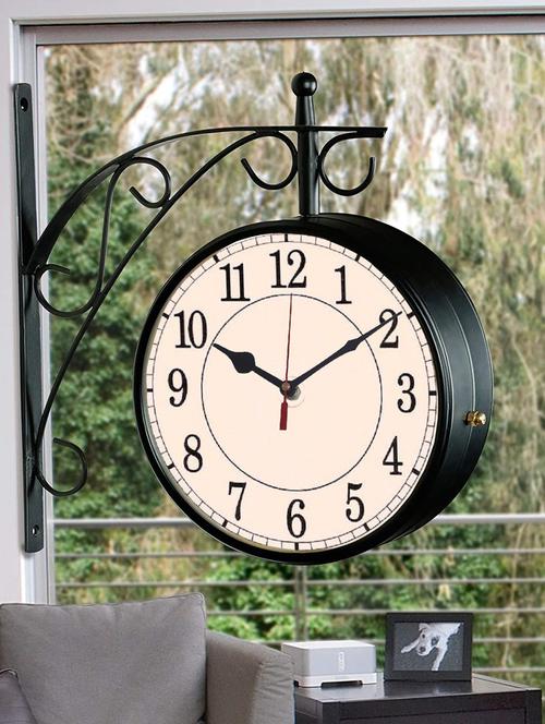 vintage double sided station wall clock - 18719780 - Very Small Image - 1