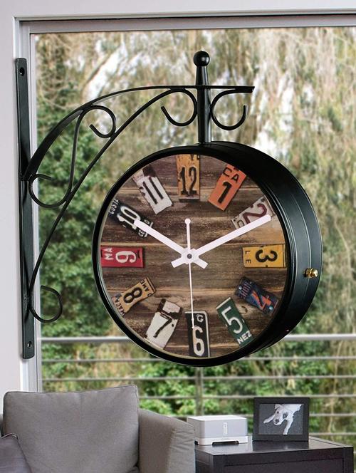 vintage double sided station wall clock - 18719791 - Very Small Image - 1