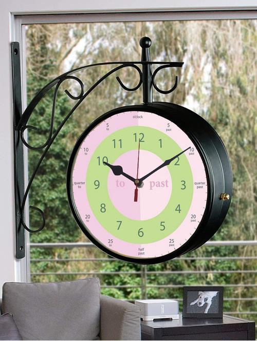 vintage double sided station wall clock - 18719801 - Very Small Image - 1