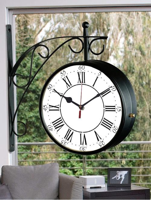 vintage double sided station wall clock - 18719802 - Very Small Image - 1
