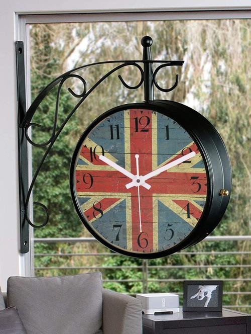 vintage double sided station wall clock - 18719821 - Very Small Image - 1