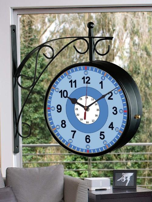 vintage double sided station wall clock - 18719823 - Very Small Image - 1