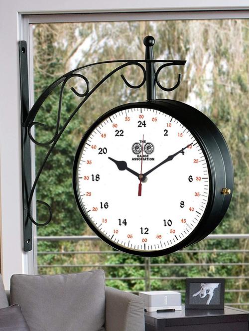 vintage double sided station wall clock - 18719826 - Very Small Image - 1