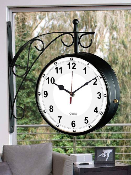 vintage double sided station wall clock - 18719827 - Very Small Image - 1