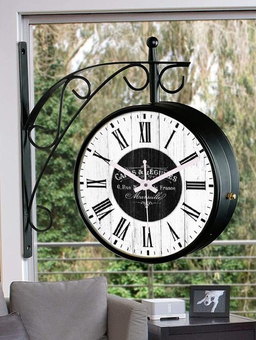 vintage double sided station wall clock - 18719842 - Very Small Image - 1