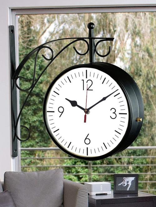 vintage double sided station wall clock - 18719853 - Very Small Image - 1