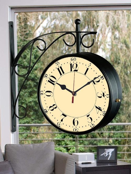 vintage double sided station wall clock - 18719854 - Very Small Image - 1