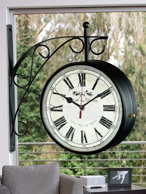 vintage double sided station wall clock - 18719856 - Very Small Image - 1