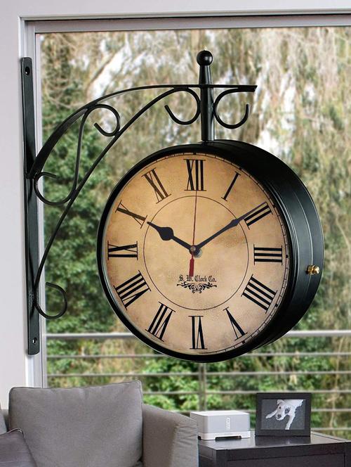 vintage double sided station wall clock - 18719857 - Very Small Image - 1