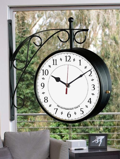 vintage double sided station wall clock - 18719860 - Very Small Image - 1