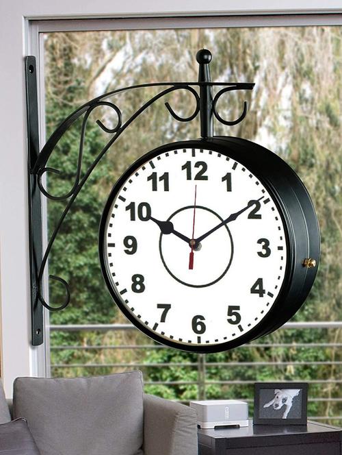 vintage double sided station wall clock - 18719880 - Very Small Image - 1