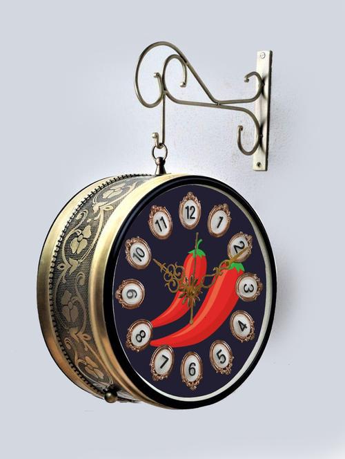 vintage double sided station wall clock - 18719990 - Very Small Image - 1