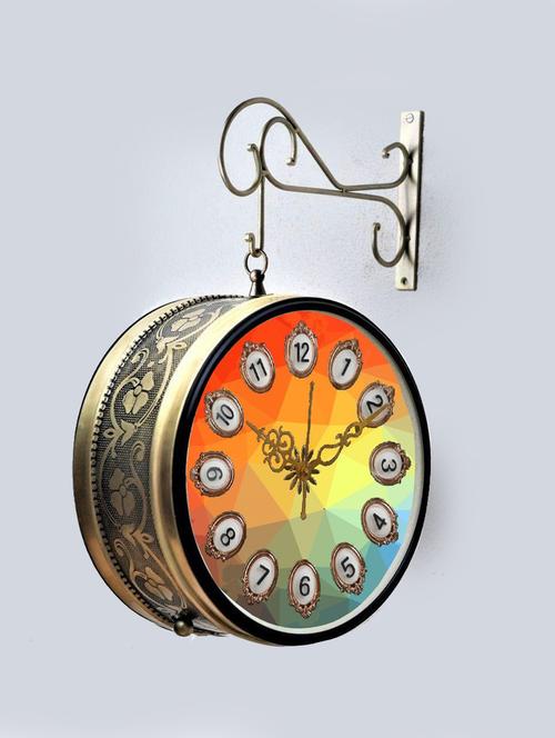 vintage double sided station wall clock - 18720006 - Very Small Image - 1