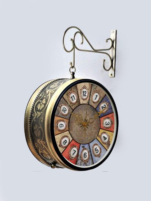 vintage double sided station wall clock - 18720014 - Very Small Image - 1