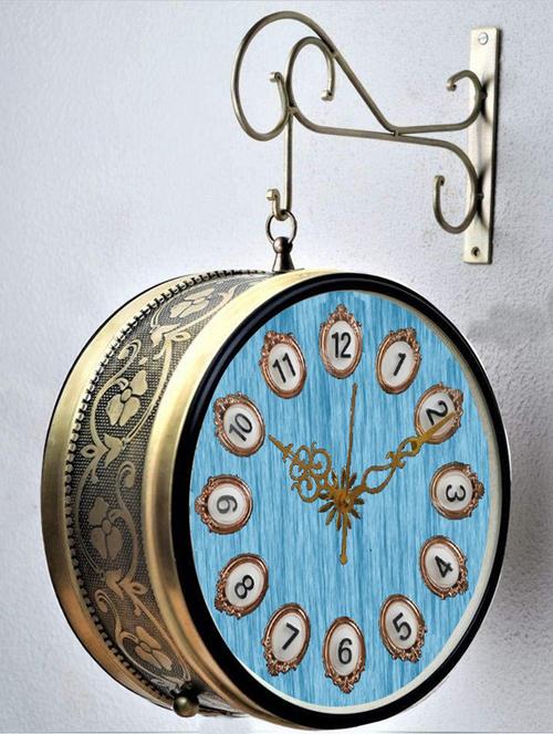 vintage double sided station wall clock - 18720123 - Very Small Image - 1