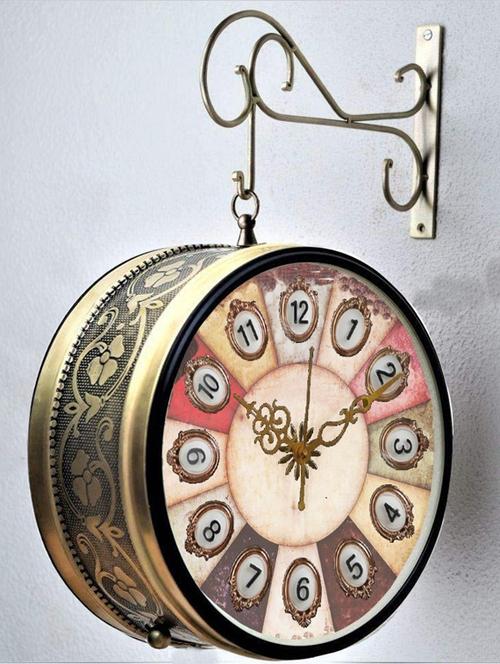 vintage double sided station wall clock - 18720127 - Very Small Image - 1