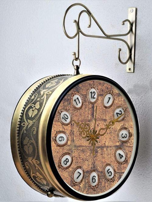 vintage double sided station clock - 18720420 - Very Small Image - 1