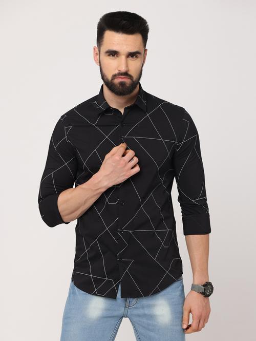 geometric print casual shirt - 18720598 - Very Small Image - 1