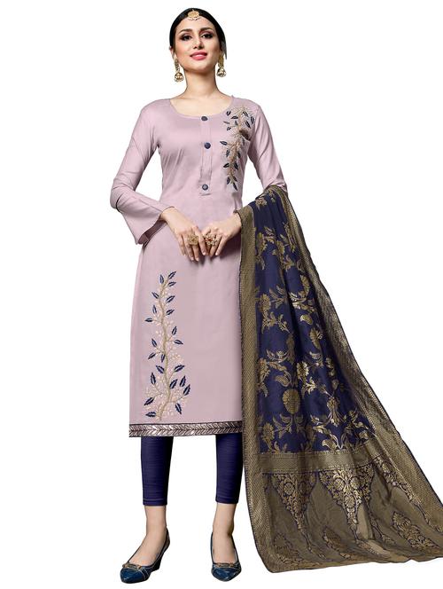 embroidered unstitched suit set - 18721018 - Very Small Image - 1