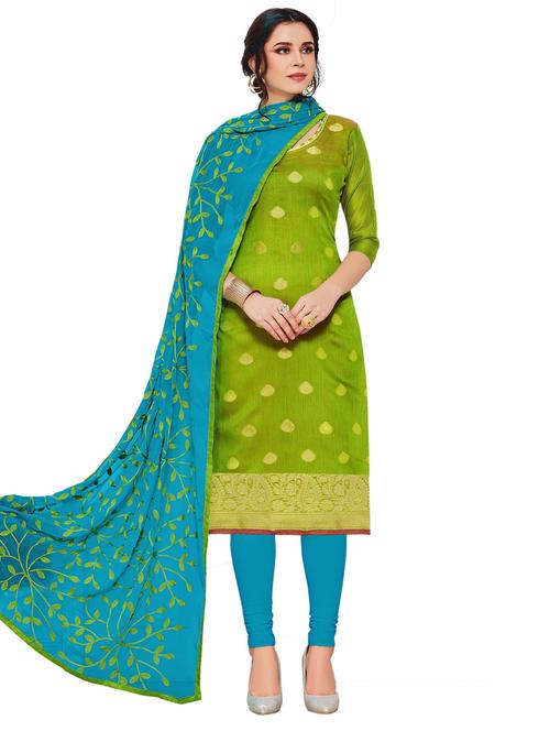 embroidered unstitched suit set - 18721098 - Very Small Image - 1