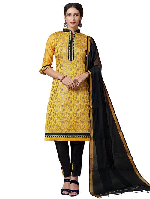 embroidered unstitched suit set - 18721159 - Very Small Image - 1