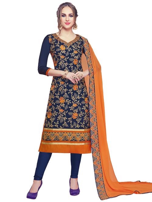 churidaar unstitched suit - 18721171 - Very Small Image - 1