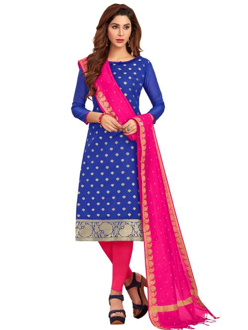 churidaar unstitched suit - 18721176 - Very Small Image - 1