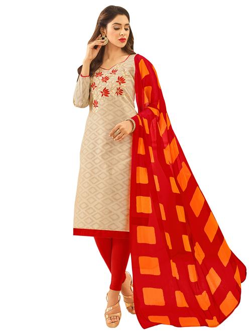 unstitched salwar suit - 18721226 - Very Small Image - 1