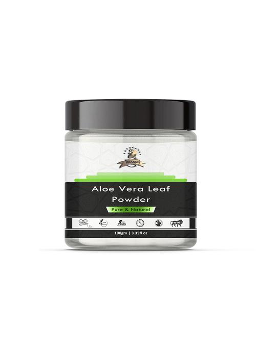 beardox 100% pure & natural aloe vera leaf powder treats rashes, sunburn and dryness & revive dull hair and relieve dandruff - 18721823 - Very Small Image - 1