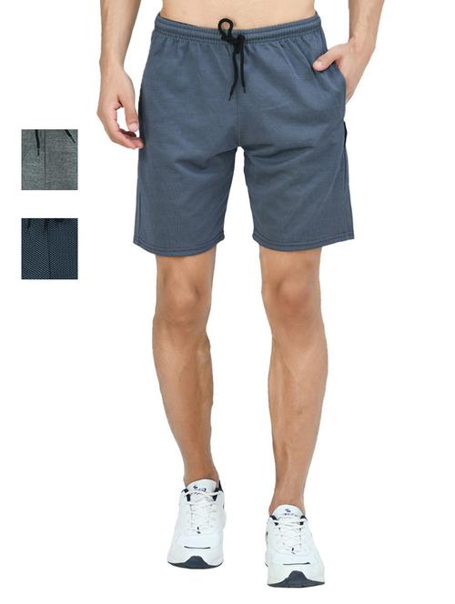 pack of 3 mid rise solid shorts - 18723044 - Very Small Image - 1