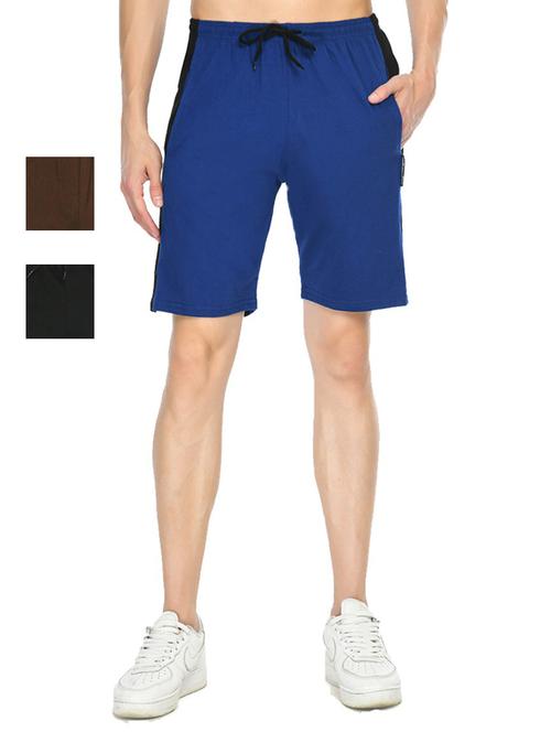 pack of 3 mid rise side taped shorts - 18723086 - Very Small Image - 1