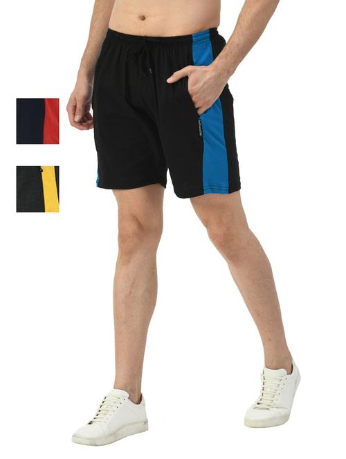 pack of 3 mid rise side taped shorts - 18723149 - Very Small Image - 1