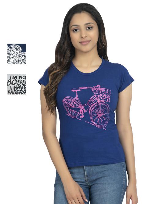 round neck printed tee combo - 18730818 - Very Small Image - 1