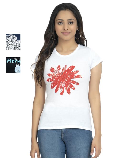 round neck printed tee combo - 18730860 - Very Small Image - 1