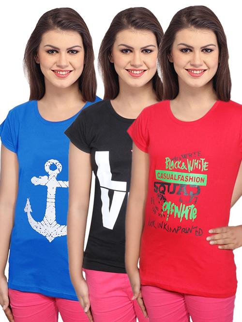 pack of 3 round neck regular tee - 18731213 - Very Small Image - 1