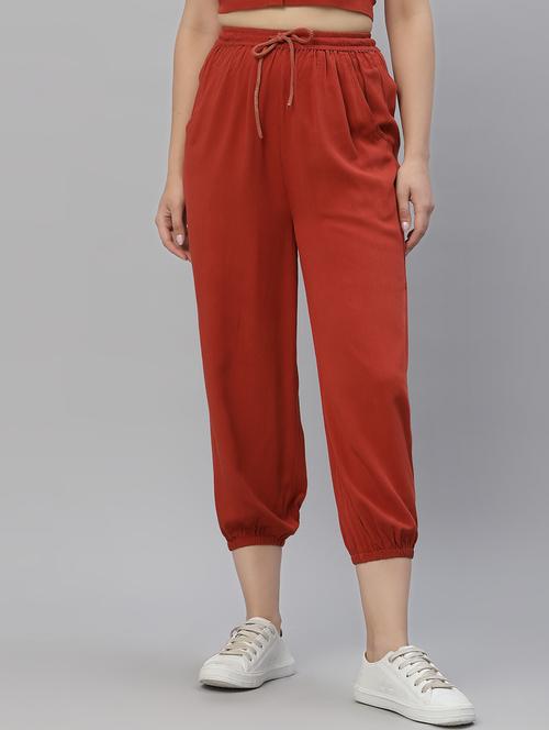 orange solid trouser - 18735933 - Very Small Image - 1