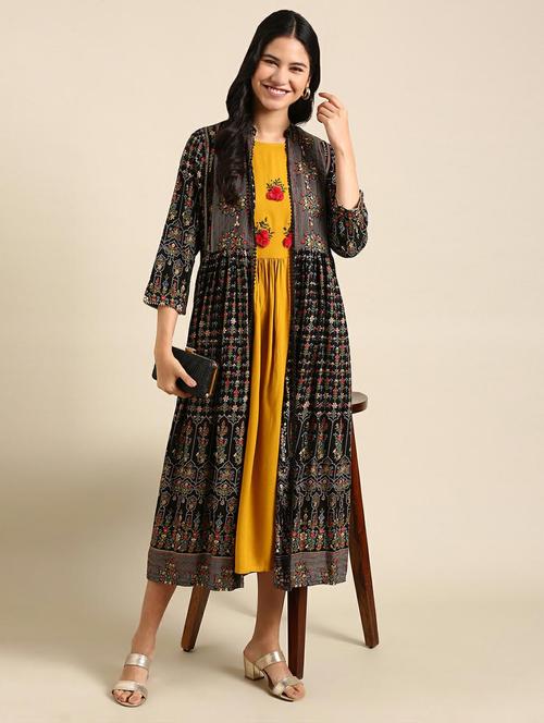 women's kurta with jacket kurta - 18736709 - Very Small Image - 1